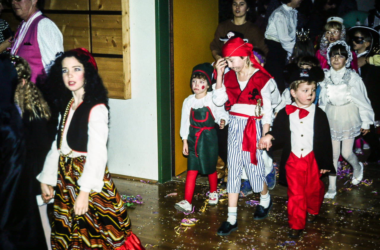 Feier, Fest, Gruppe, Kinder, Kindermaskenball, Personen